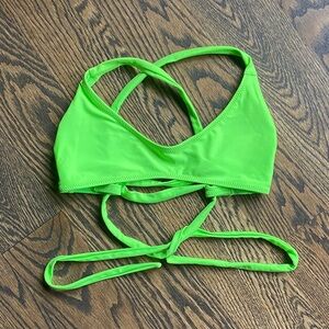 White Fox Neon Green Swimsuit